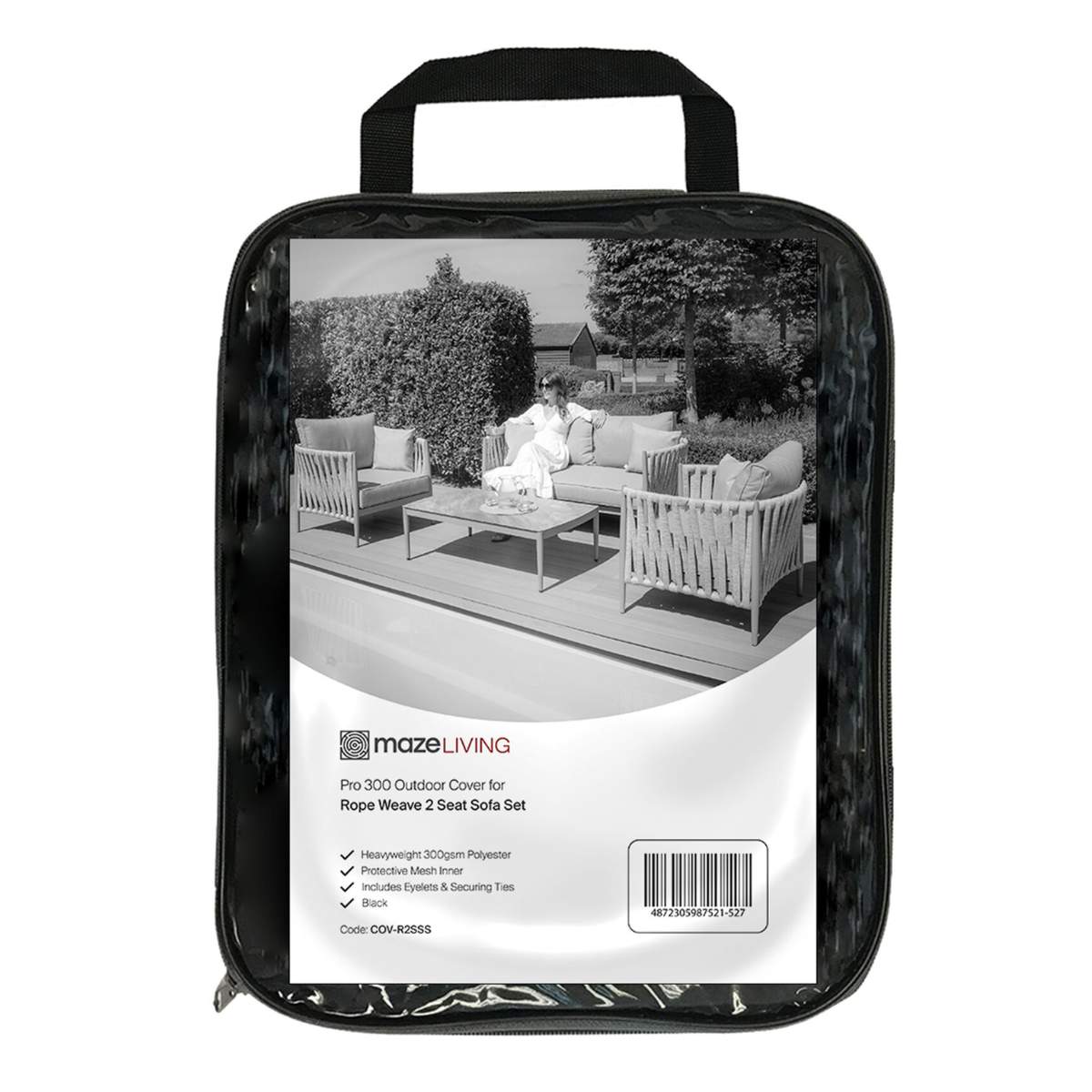 Maze - Pro 300 Outdoor Furniture Cover for Milan & Havana 2 Seat Sofa Set