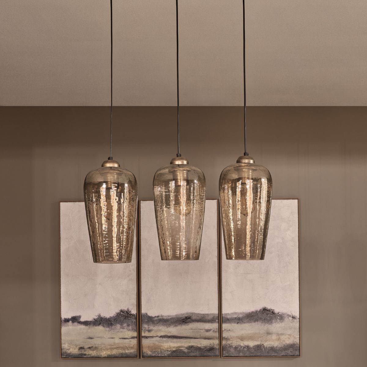 Libra Interiors Belgrove 3 Light Linear Pendant