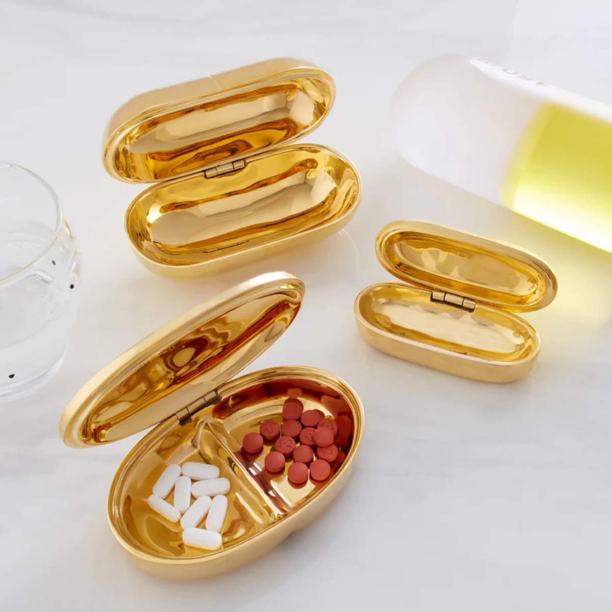 Jonathan Adler Prozac Pill Box Brass