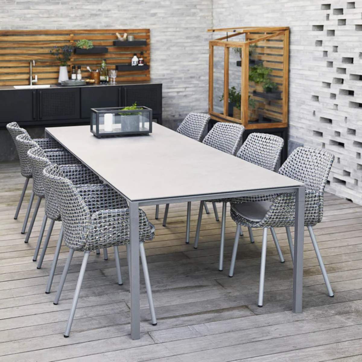Cane-line Pure Dining Table, 280x100 cm