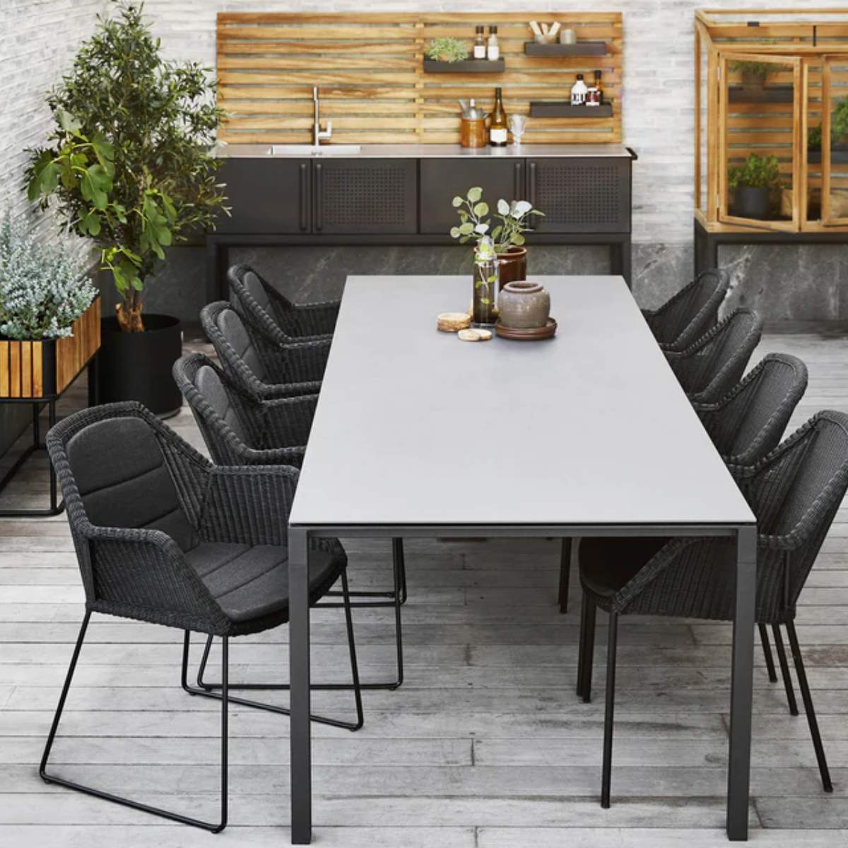 Cane-line Pure Dining Table, 280x100 cm