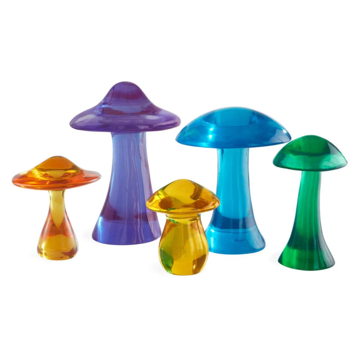 Jonathan Adler Purple Acrylic Mushroom Objet
