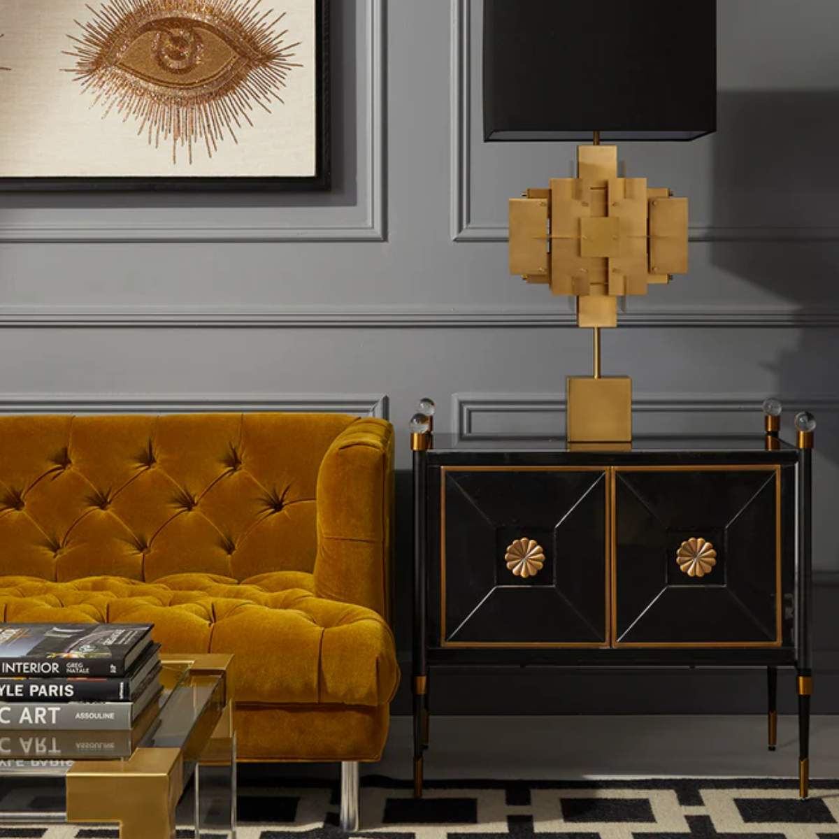 Jonathan Adler Puzzle Table Lamp