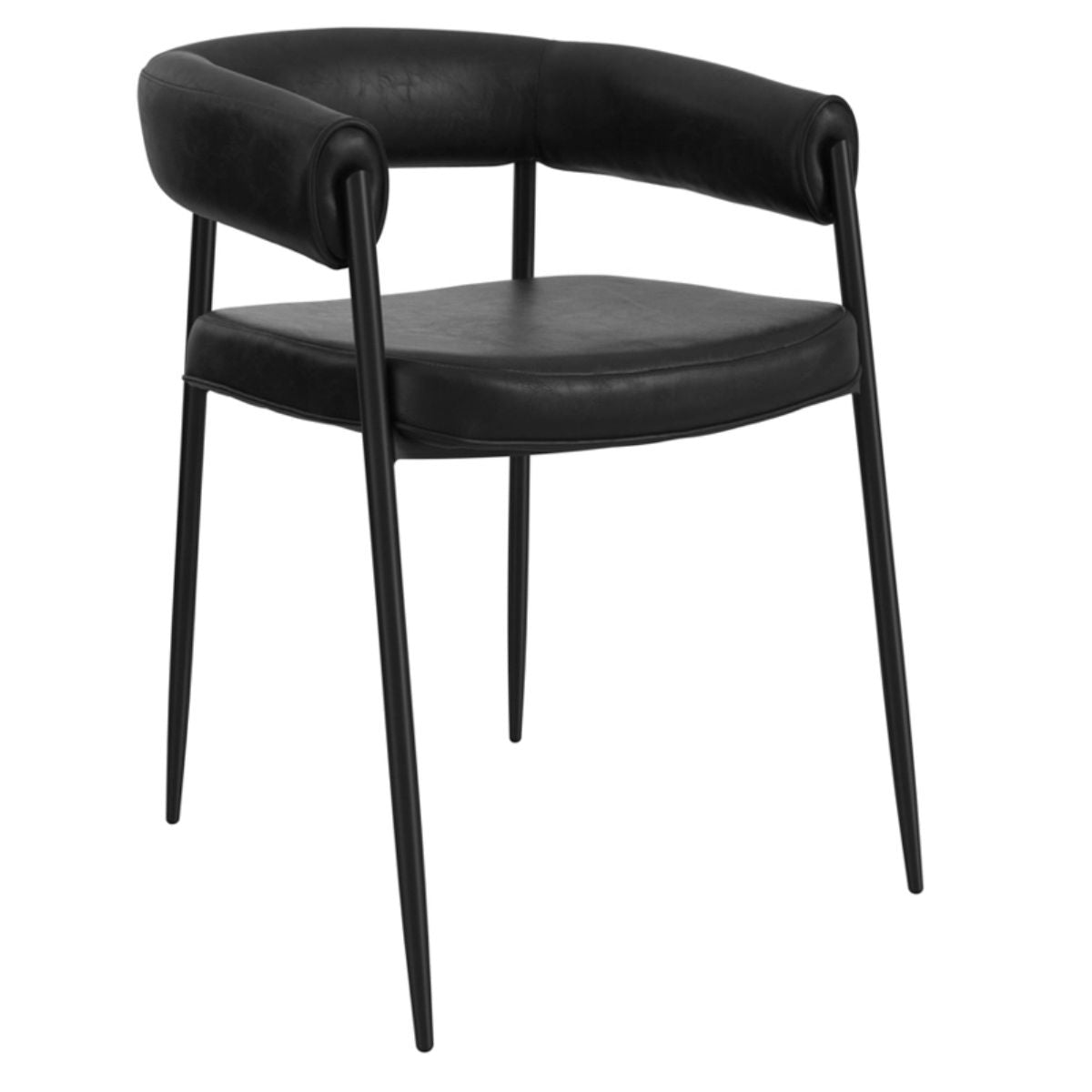 HO+ME Queens Black Dining Chair