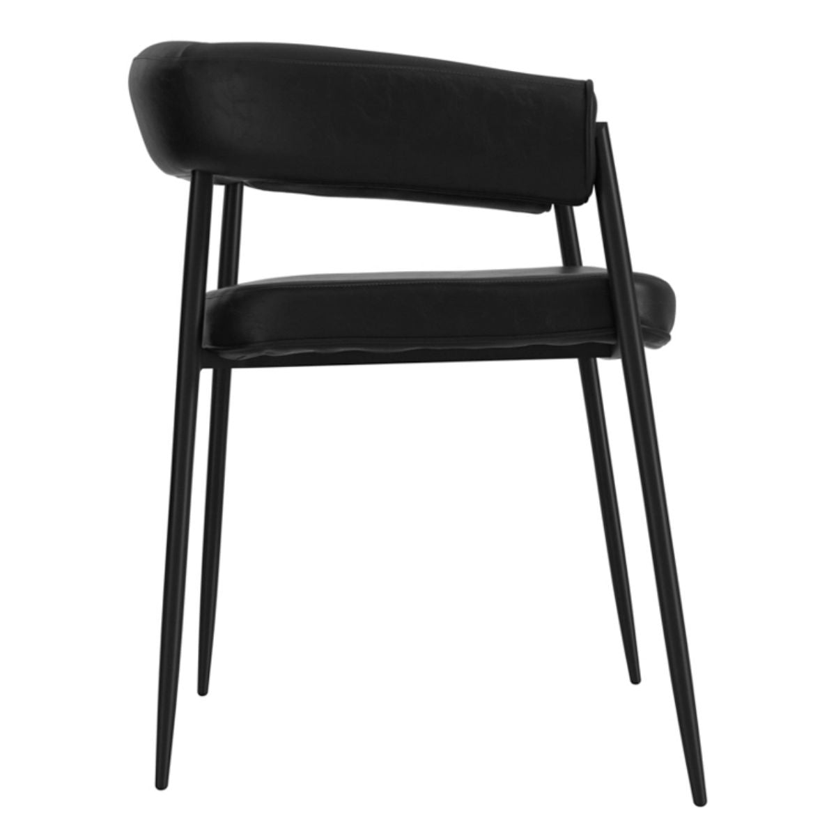 HO+ME Queens Black Dining Chair