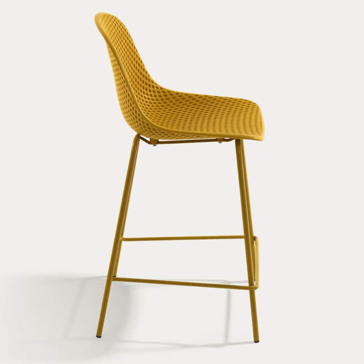 Kave Home Quinby brown outdoor stool 65cm