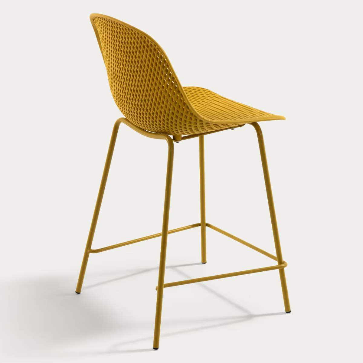 Kave Home Quinby brown outdoor stool 65cm