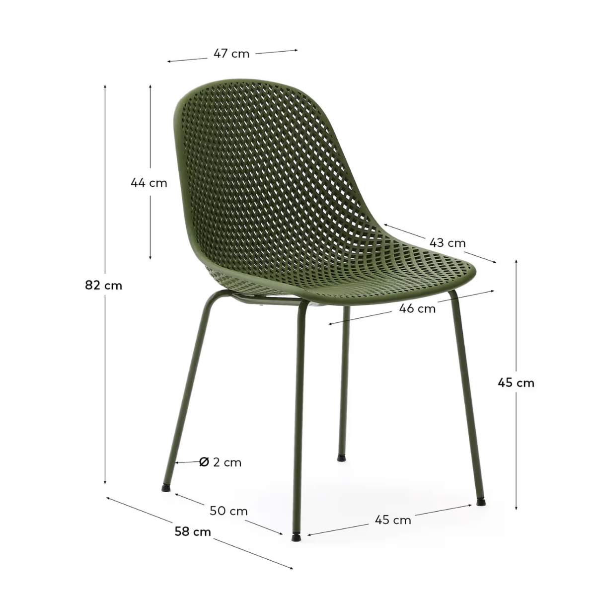 Kave Home Quinby brown outdoor chair