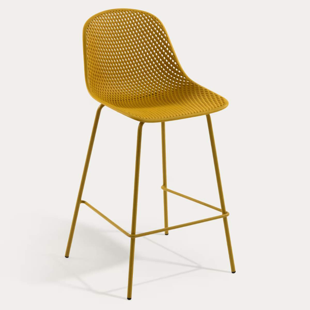 Kave Home Quinby brown outdoor stool 75cm