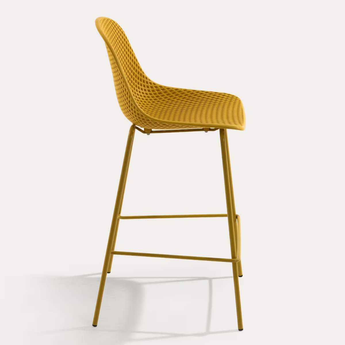 Kave Home Quinby brown outdoor stool 75cm