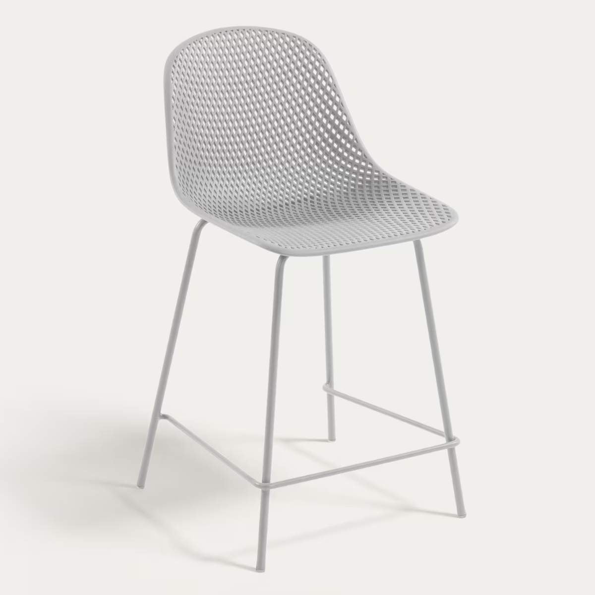 Kave Home Quinby brown outdoor stool 65cm