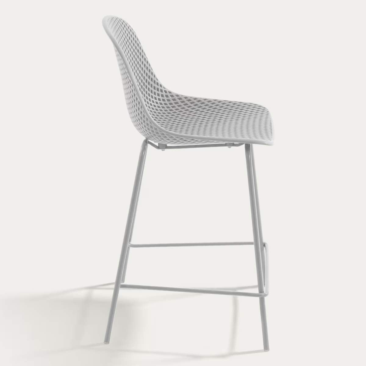 Kave Home Quinby brown outdoor stool 65cm