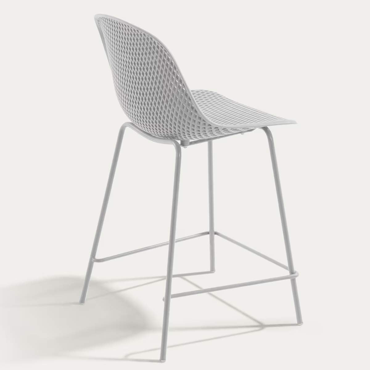 Kave Home Quinby brown outdoor stool 65cm