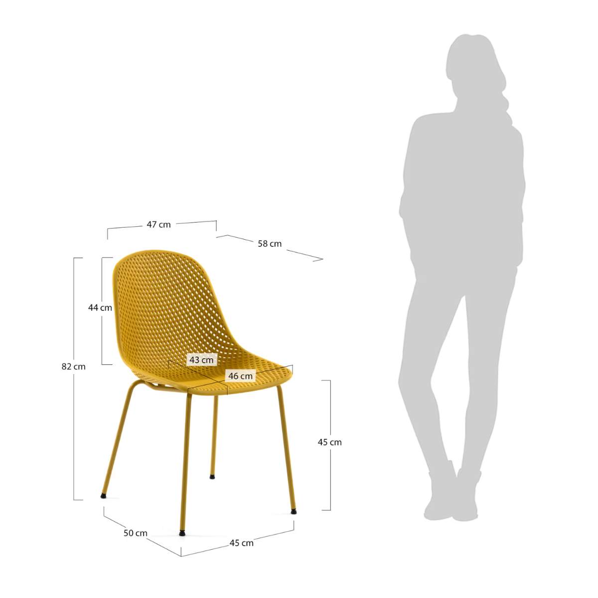 Kave Home Quinby brown outdoor chair