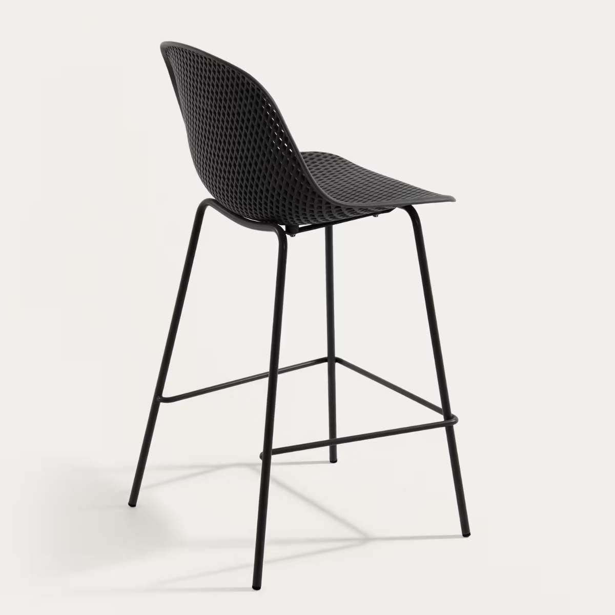 Kave Home Quinby brown outdoor stool 75cm