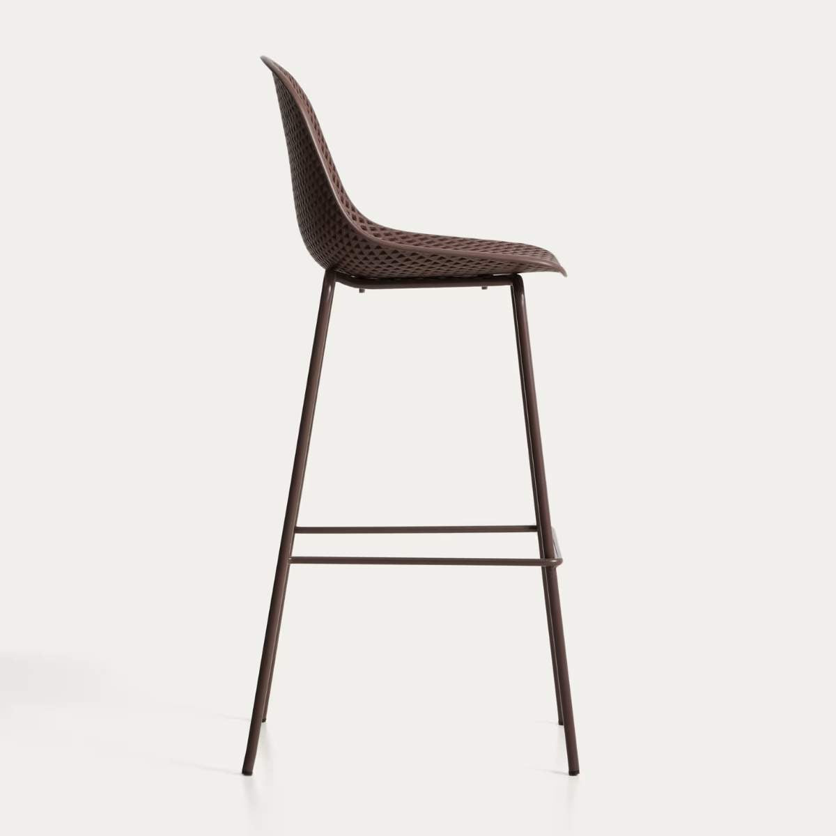 Kave Home Quinby brown outdoor stool 75cm