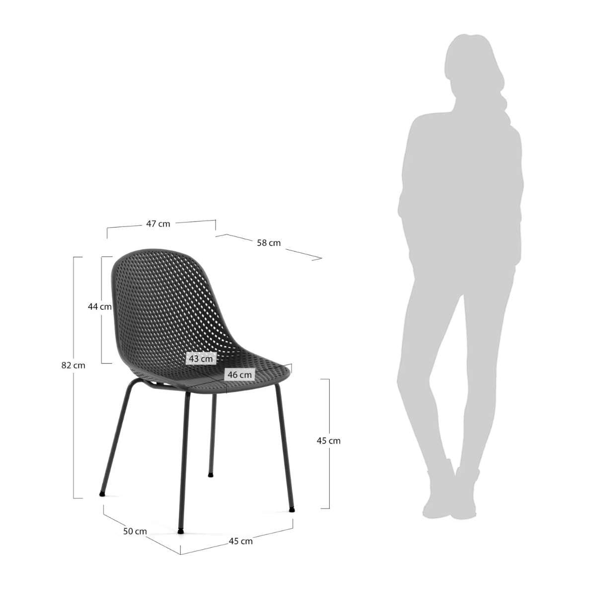 Kave Home Quinby brown outdoor chair
