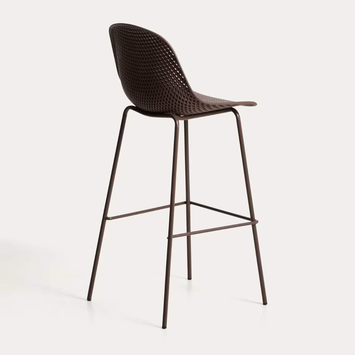 Kave Home Quinby brown outdoor stool 75cm