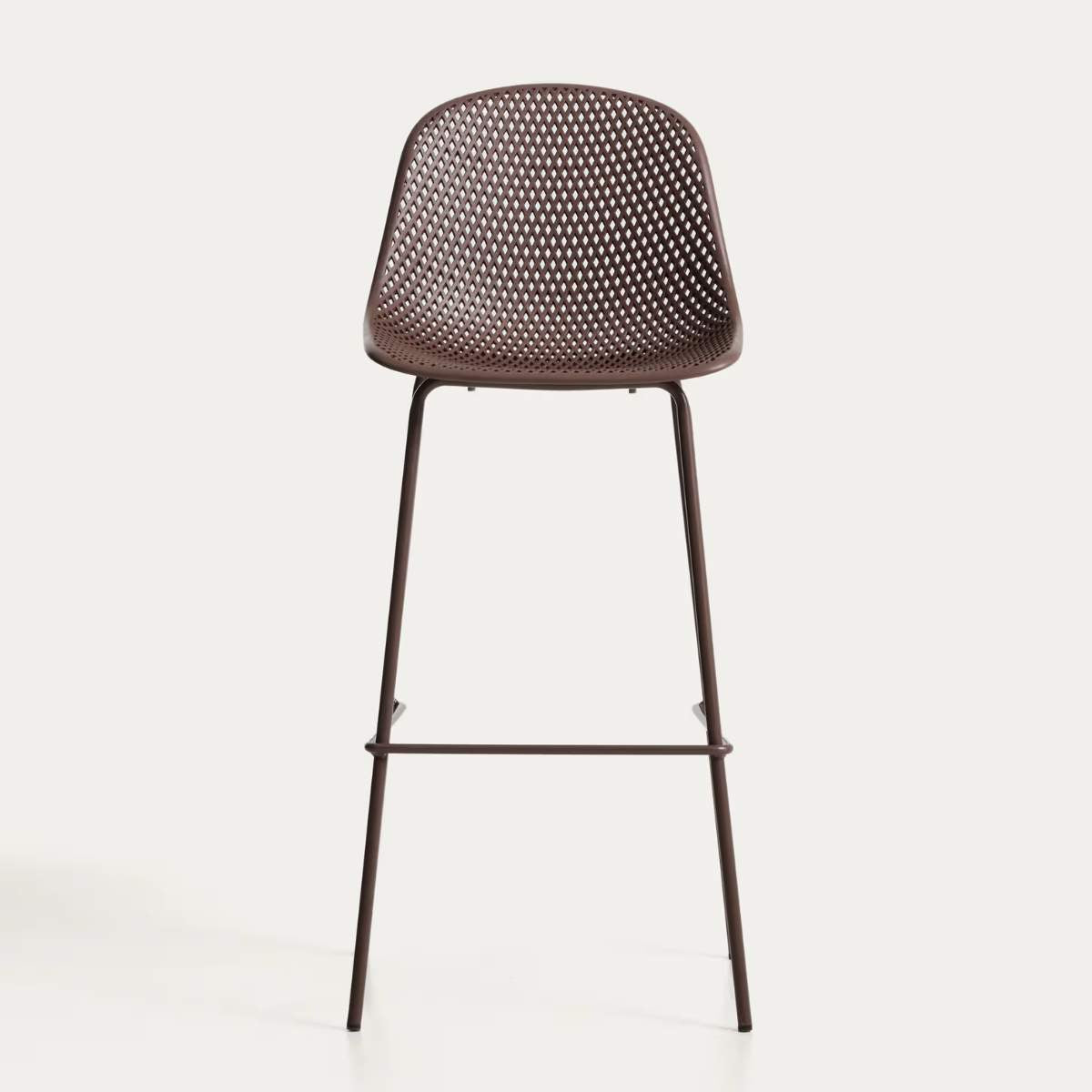 Kave Home Quinby brown outdoor stool 75cm