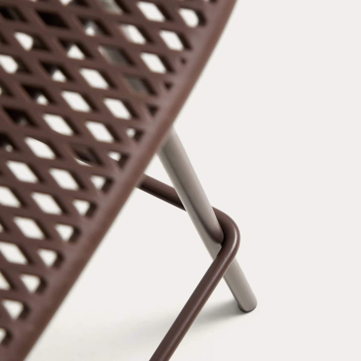 Kave Home Quinby brown outdoor stool 65cm