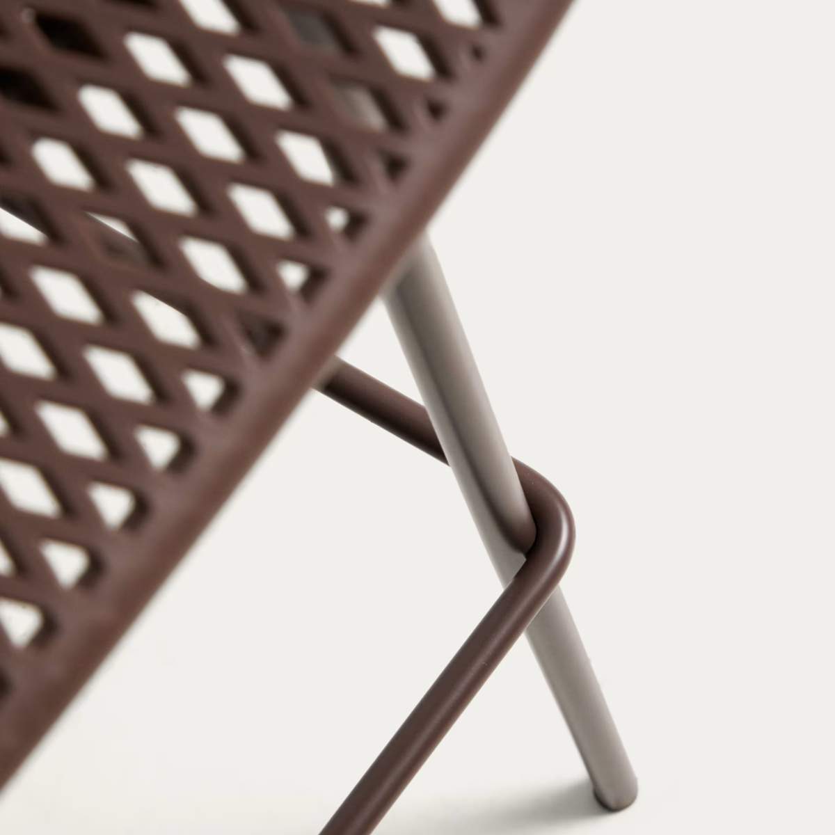 Kave Home Quinby brown outdoor stool 75cm