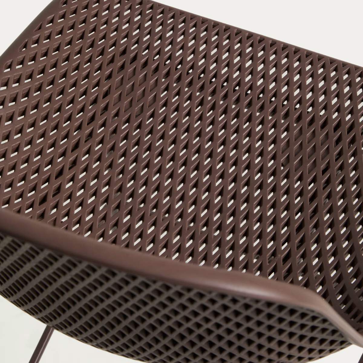 Kave Home Quinby brown outdoor stool 75cm