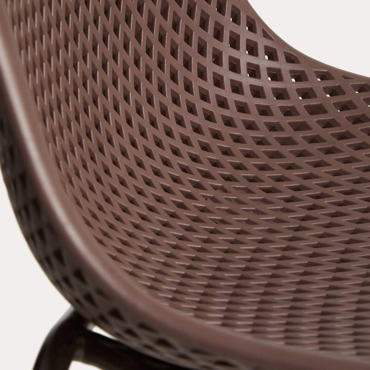 Kave Home Quinby brown outdoor stool 75cm