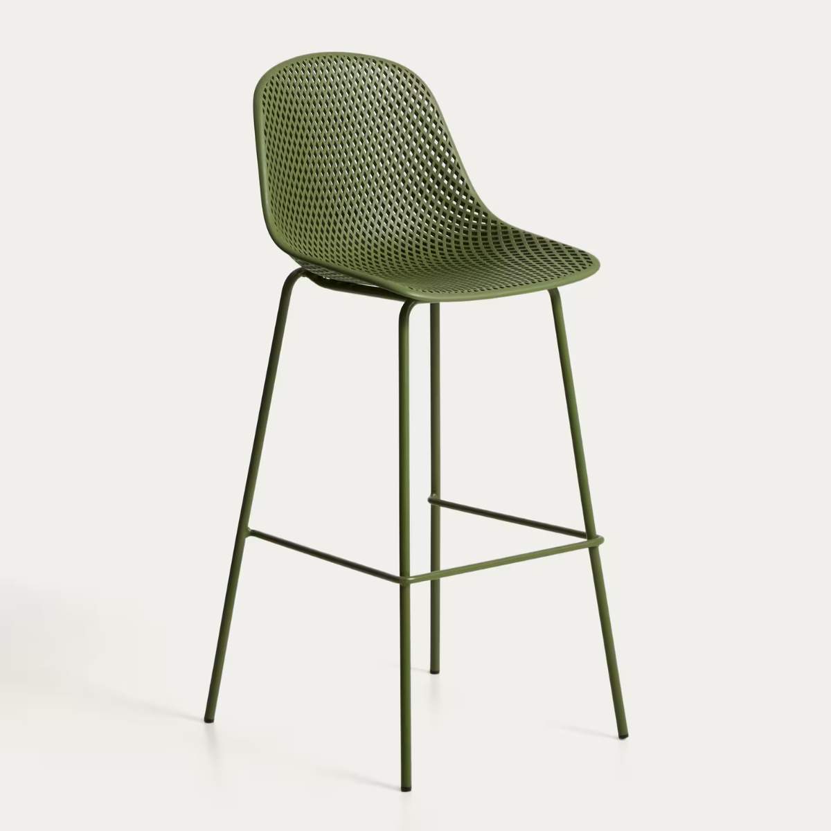 Kave Home Quinby brown outdoor stool 75cm