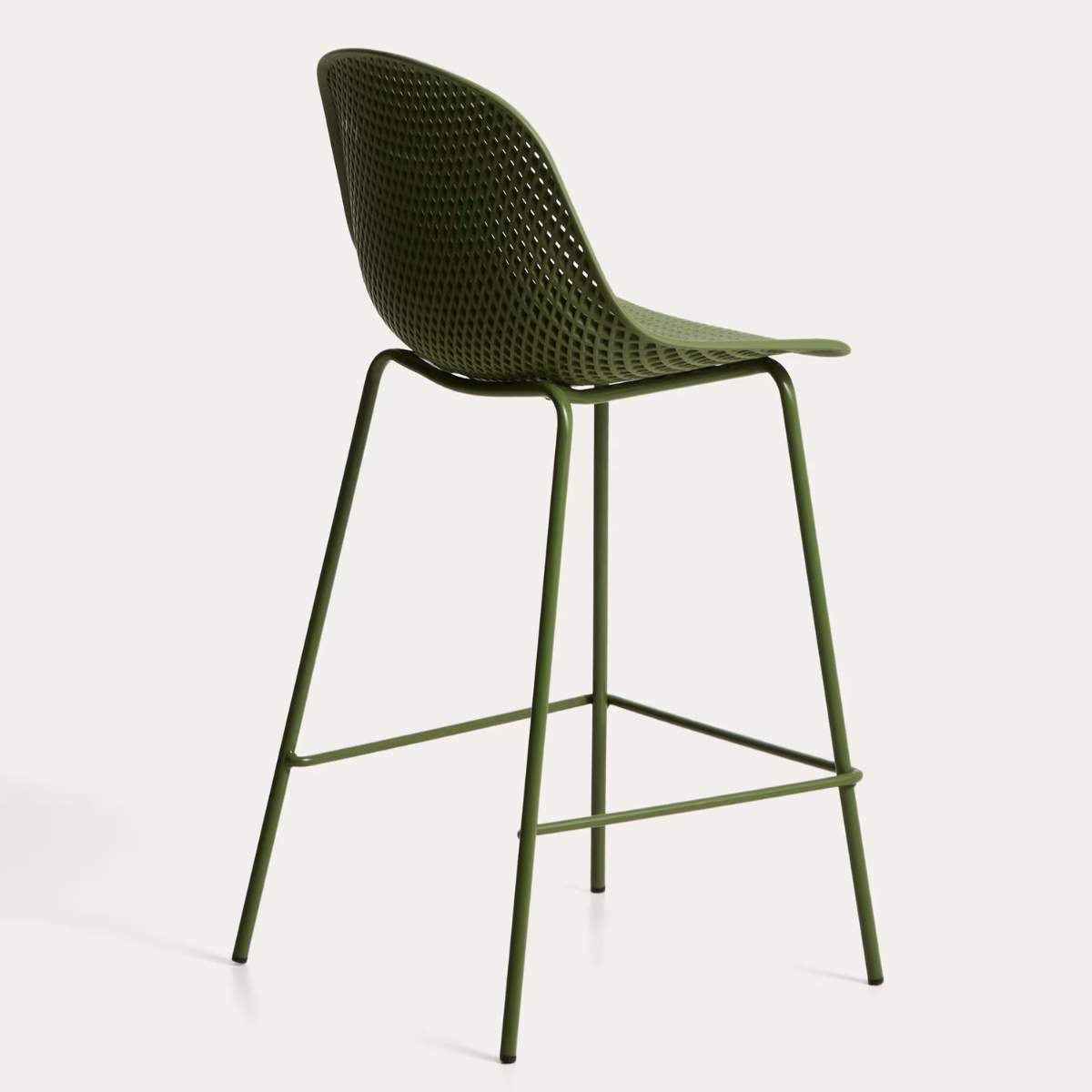 Kave Home Quinby brown outdoor stool 65cm