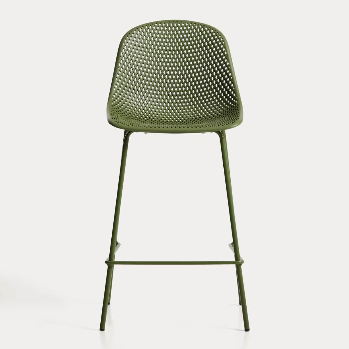 Kave Home Quinby brown outdoor stool 65cm