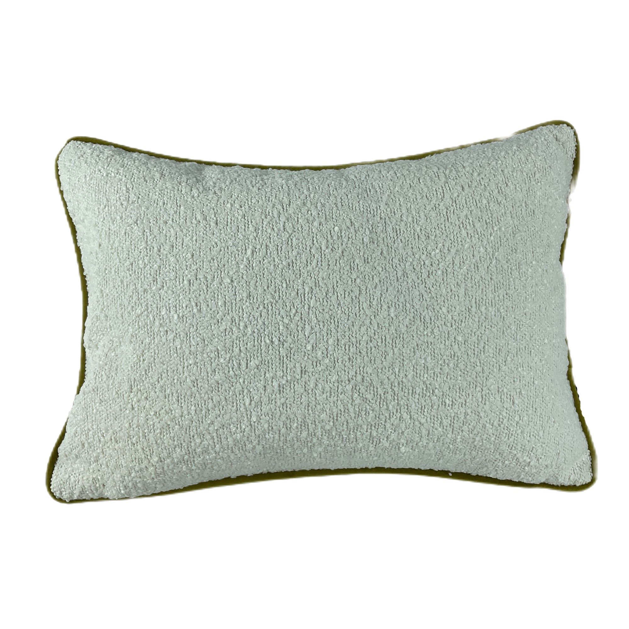 Malini Double Sided Boucle Cushion With Contrast Piping