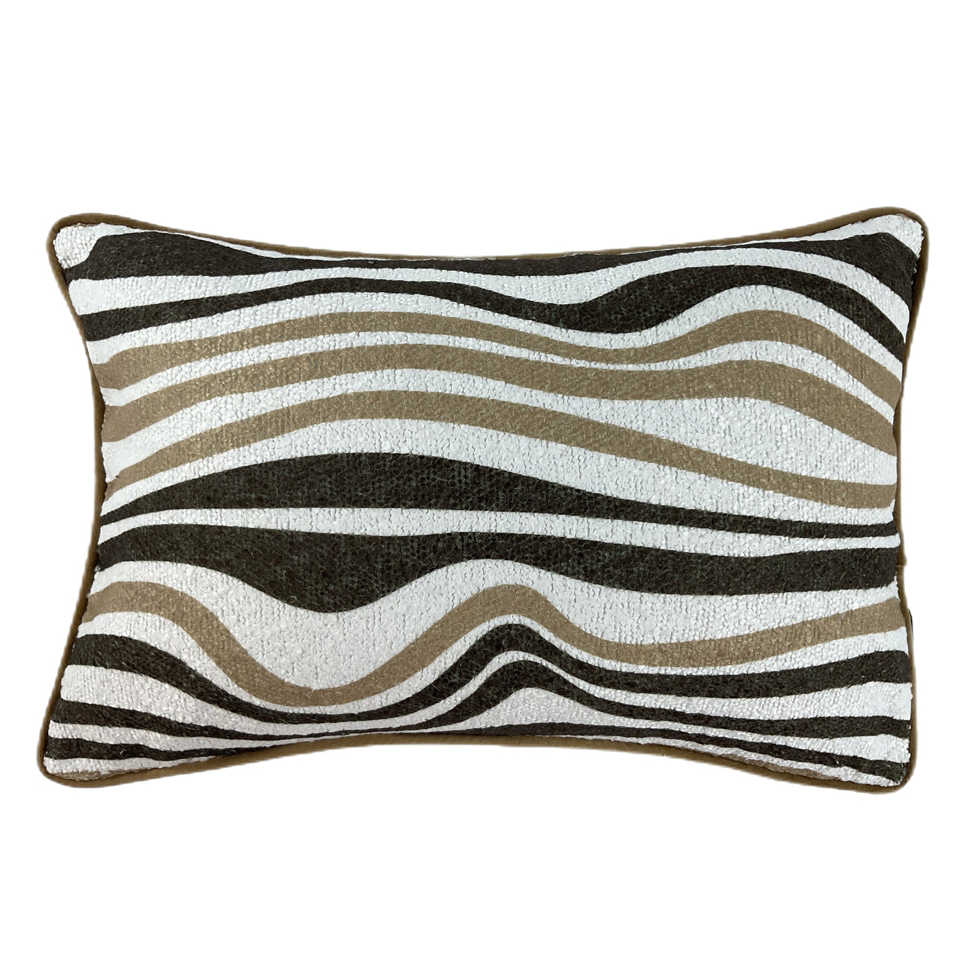 Malini Wave Print on Boucle Coffee
