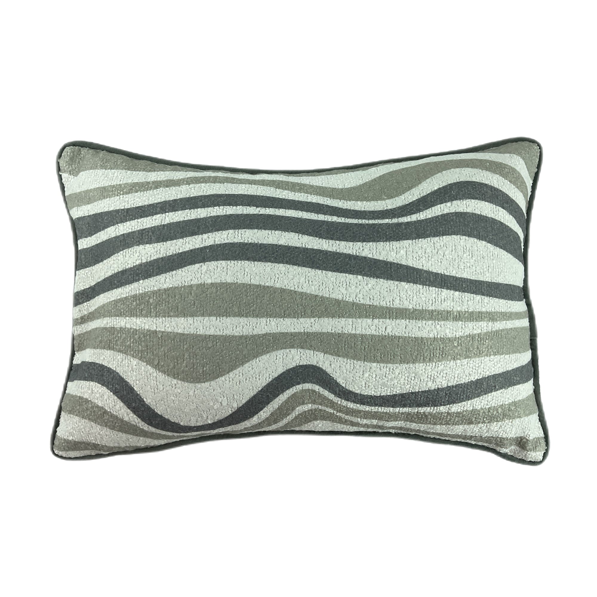 Malini Wave Print on Boucle Grey