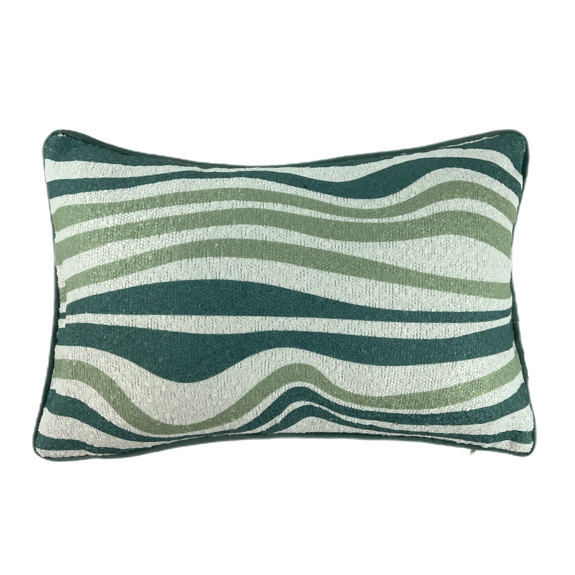 Malini Wave Print on Boucle Seafoam