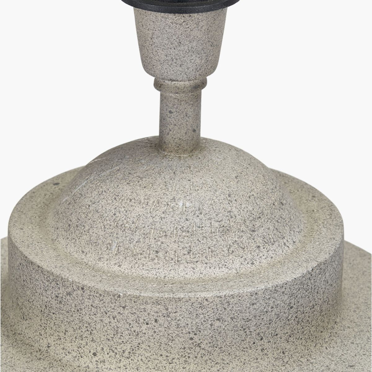 Pacific Lifestyle Raj Stone Grey Hammered Metal Urn Shaped Lamp Base