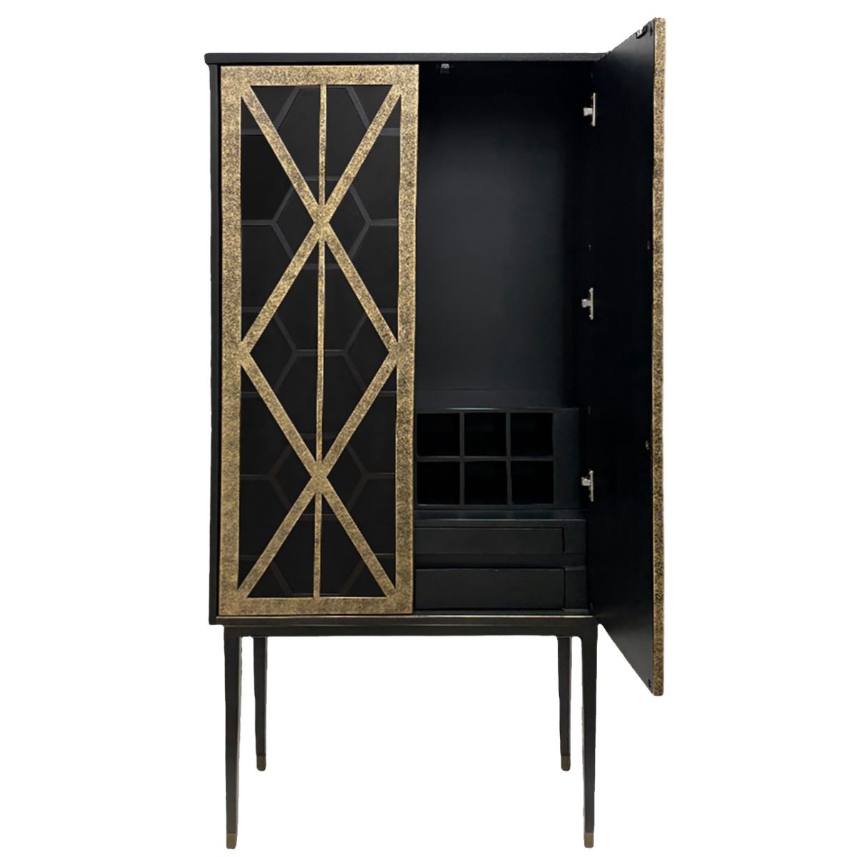 Libra Interiors Reeno Fretwork Bar Cabinet