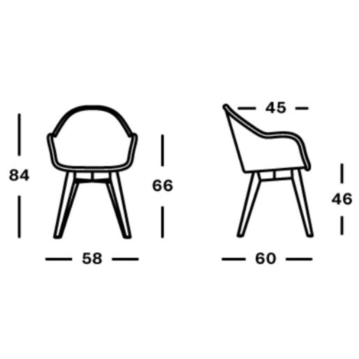 Vincent Shepherd Remi Outdoor Dining Chair | Teak Base | Grey