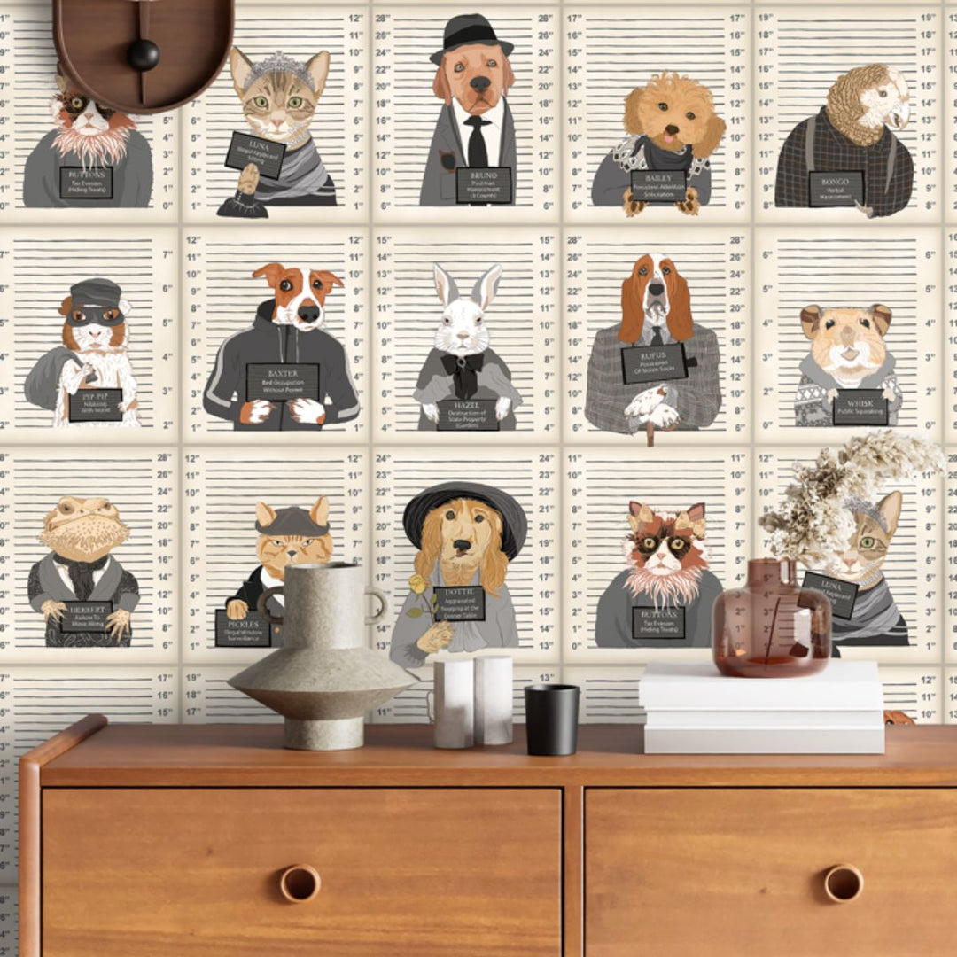 Brand Mckenzie Resisting Arrest Wallpaper Chalk & Charcoal