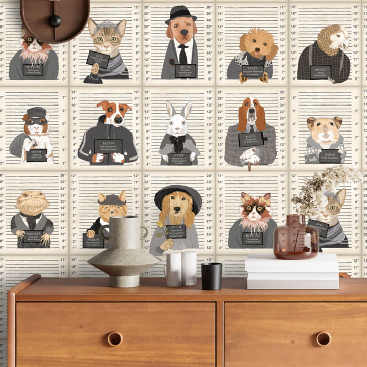 Brand Mckenzie Resisting Arrest Wallpaper Chalk & Charcoal