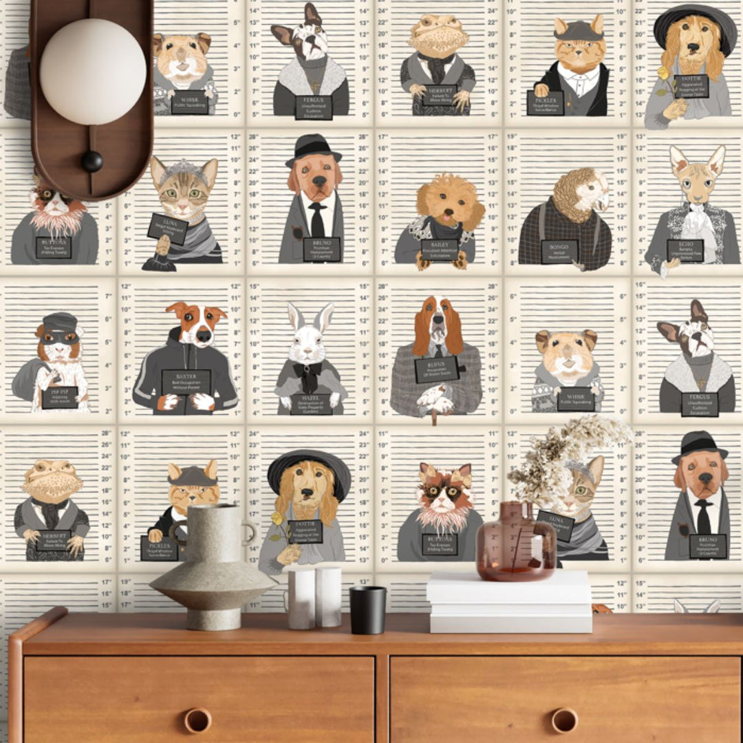 Brand Mckenzie Resisting Arrest Wallpaper Chalk & Charcoal