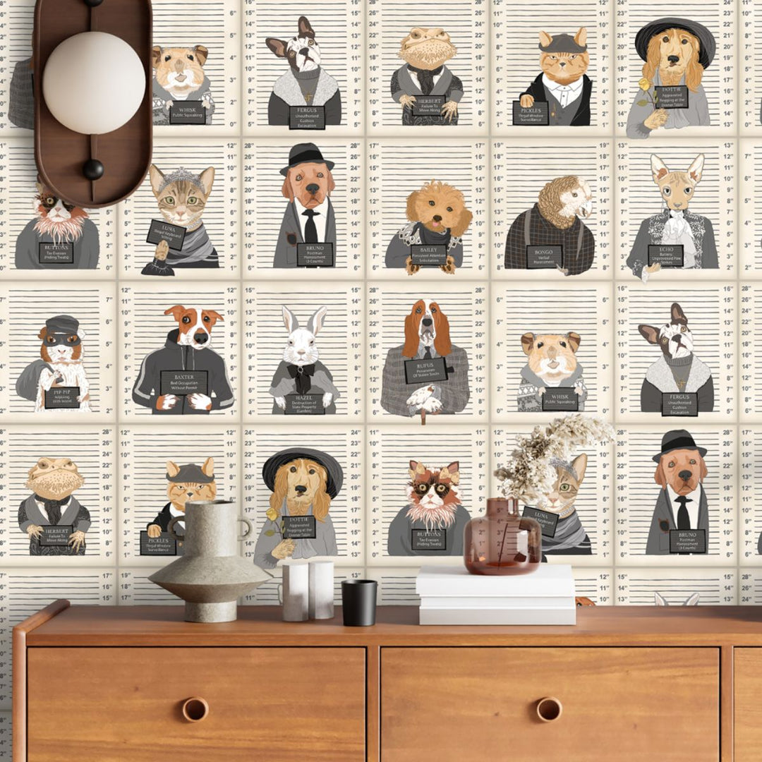 Brand Mckenzie Resisting Arrest Wallpaper Chalk & Charcoal