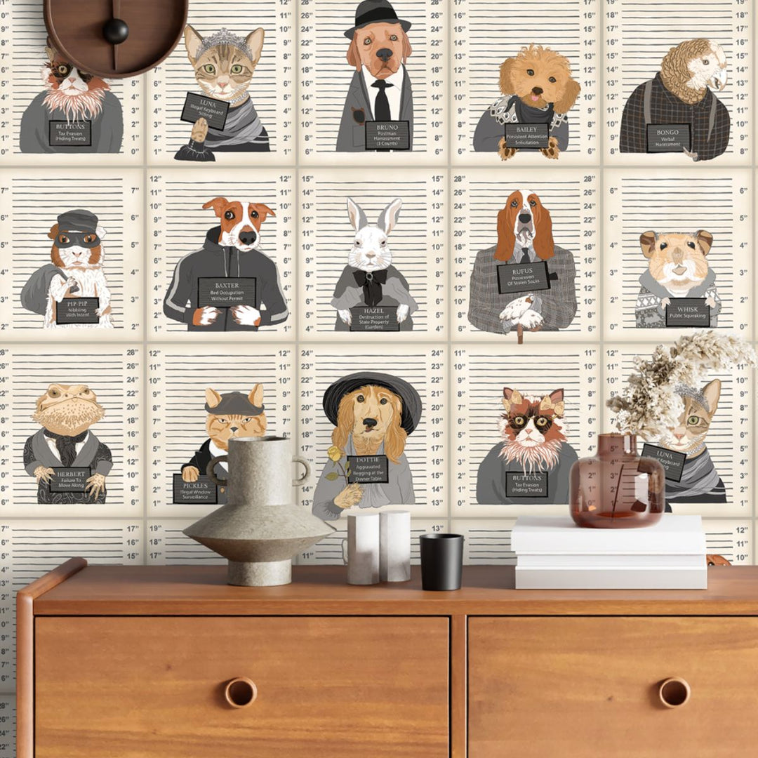 Brand Mckenzie Resisting Arrest Wallpaper Chalk & Charcoal