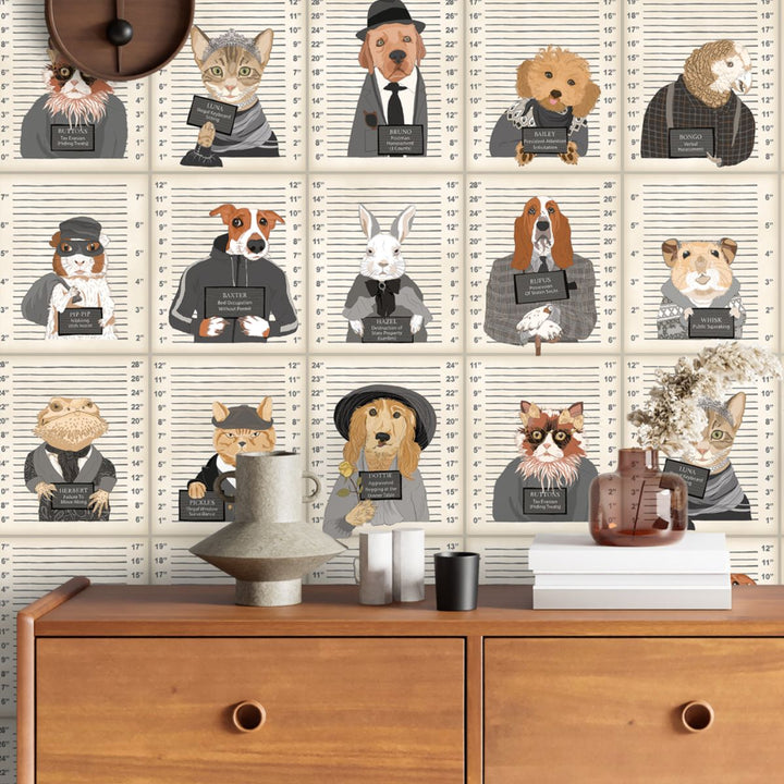 Brand Mckenzie Resisting Arrest Wallpaper Chalk & Charcoal