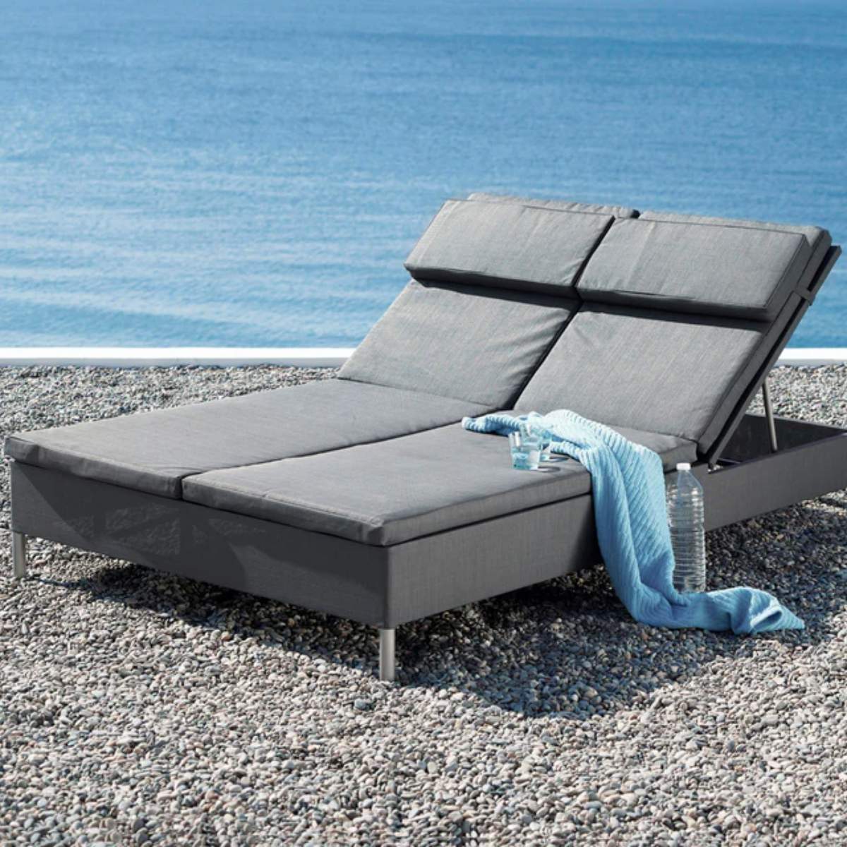 Cane-line Rest Sunbed Tex Double