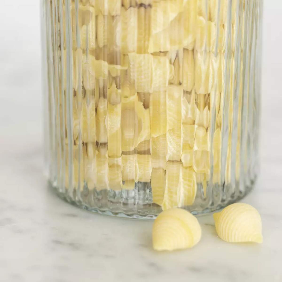 Grand Illusions Ribbed Jar With Lid Tall