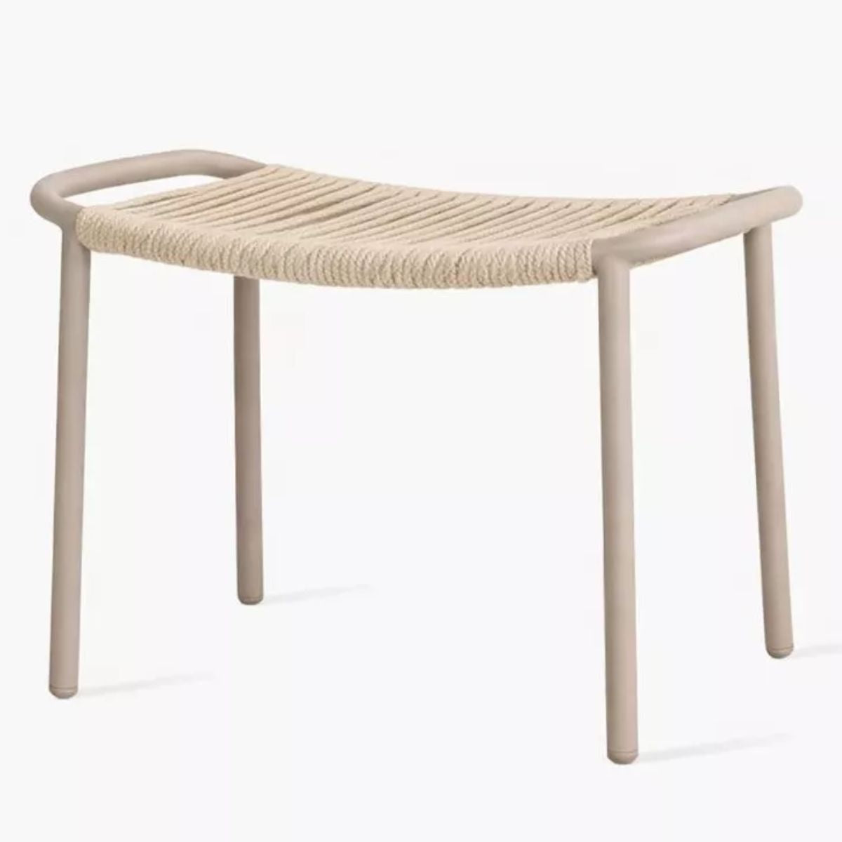 Vincent Shepherd Ribbon Footstool Taupe Sand