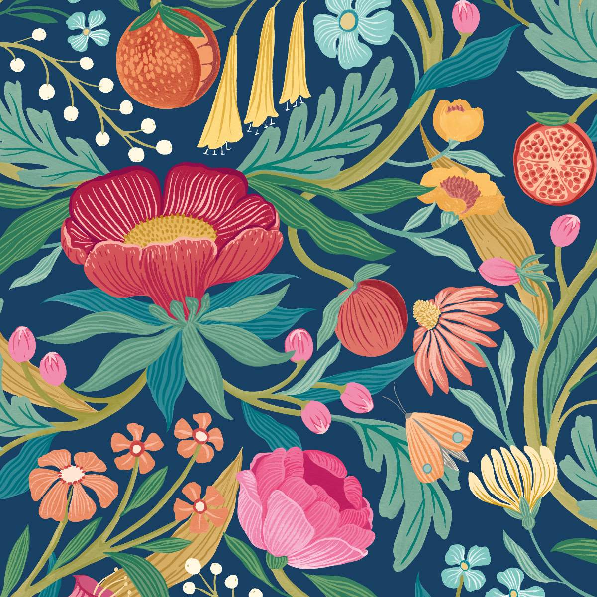 Ohpopsi Riches Of Nature Clementine - Ink & Flamingo