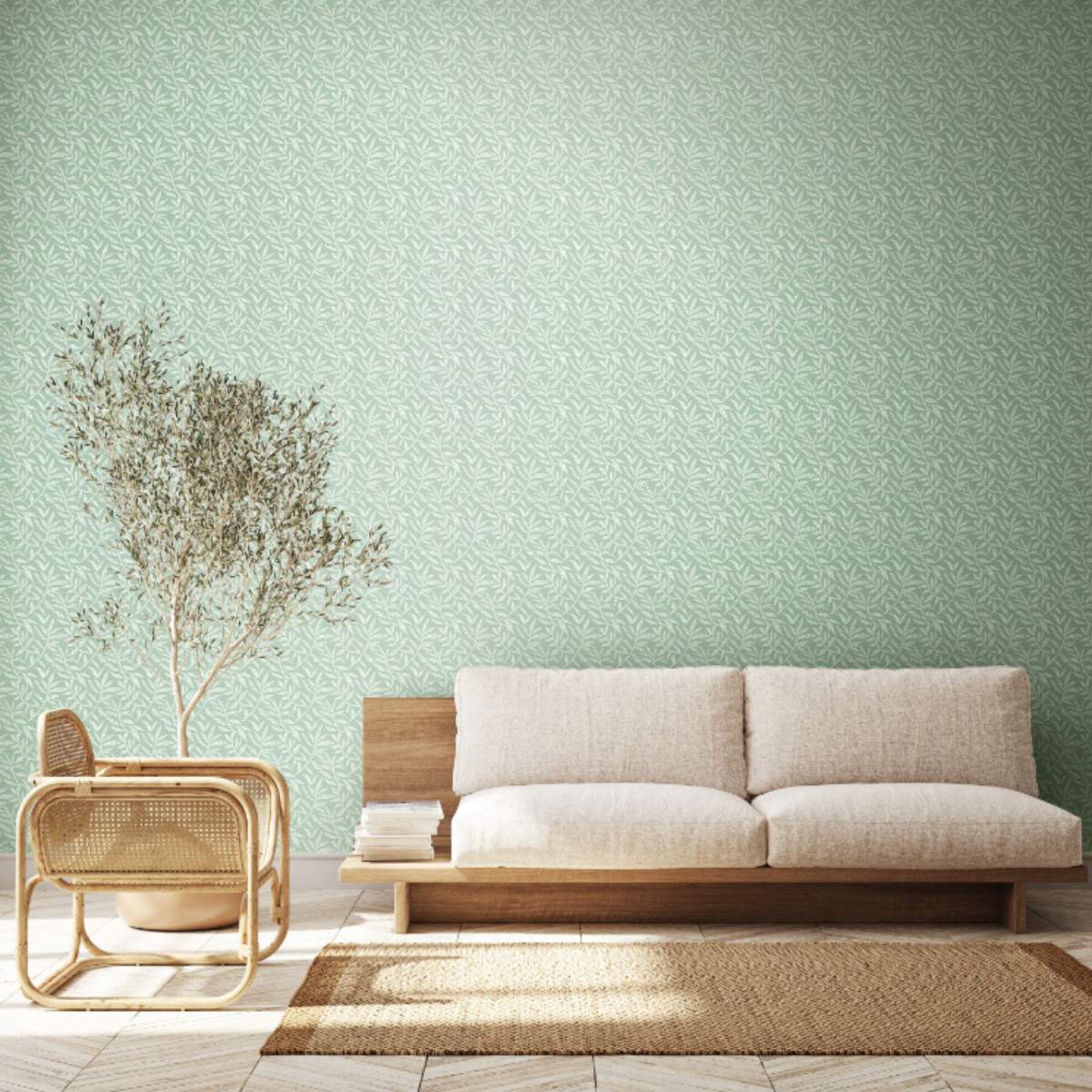 Ohpopsi Riches Of Nature Dotty Leaf - Seafoam