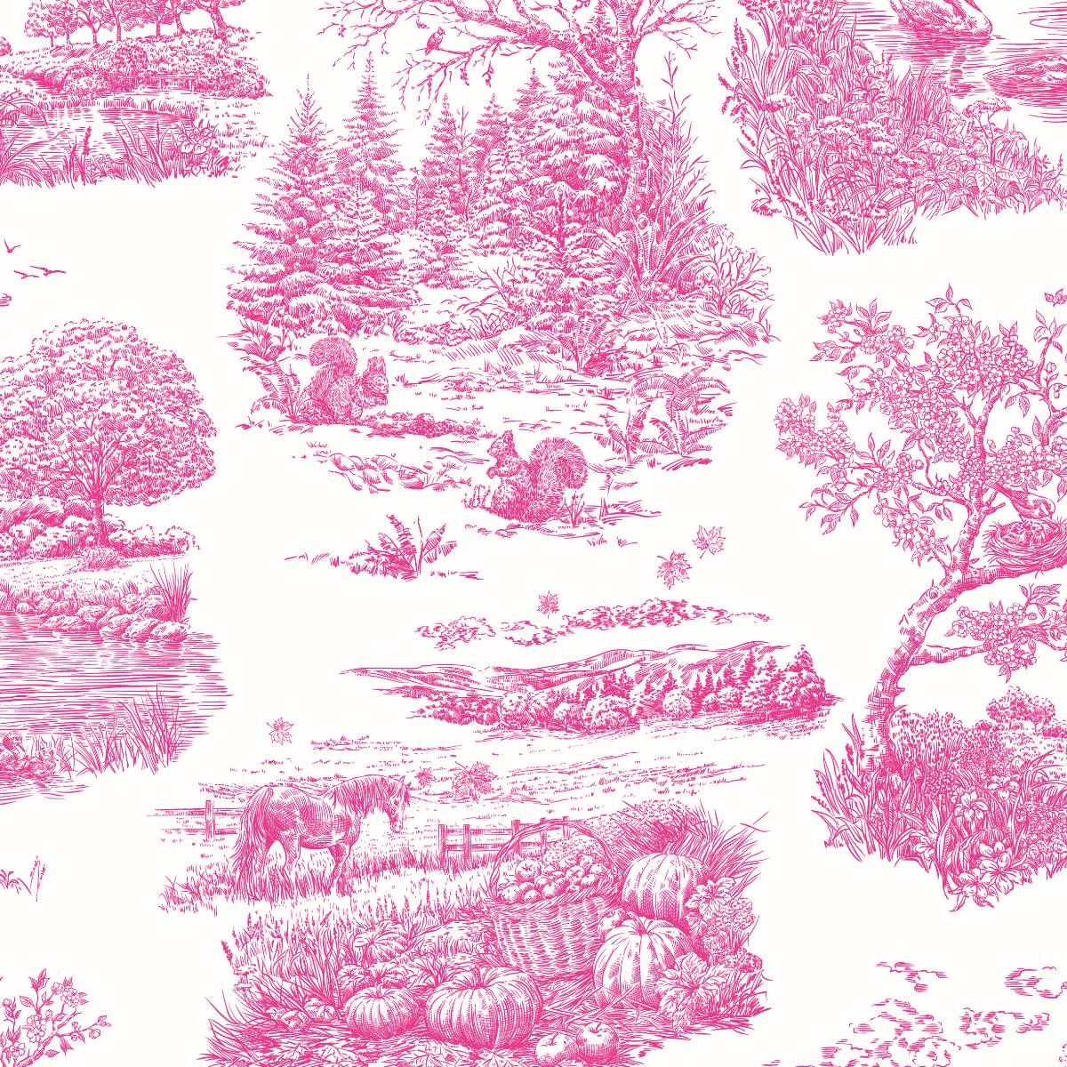 Ohpopsi Riches Of Nature Eve Toile - Magenta