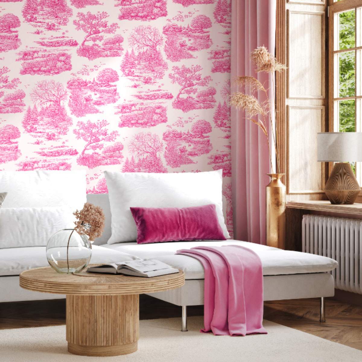 Ohpopsi Riches Of Nature Eve Toile - Magenta